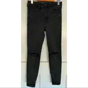 American Eagle Black High Waisted Stretch Jeans Size 4